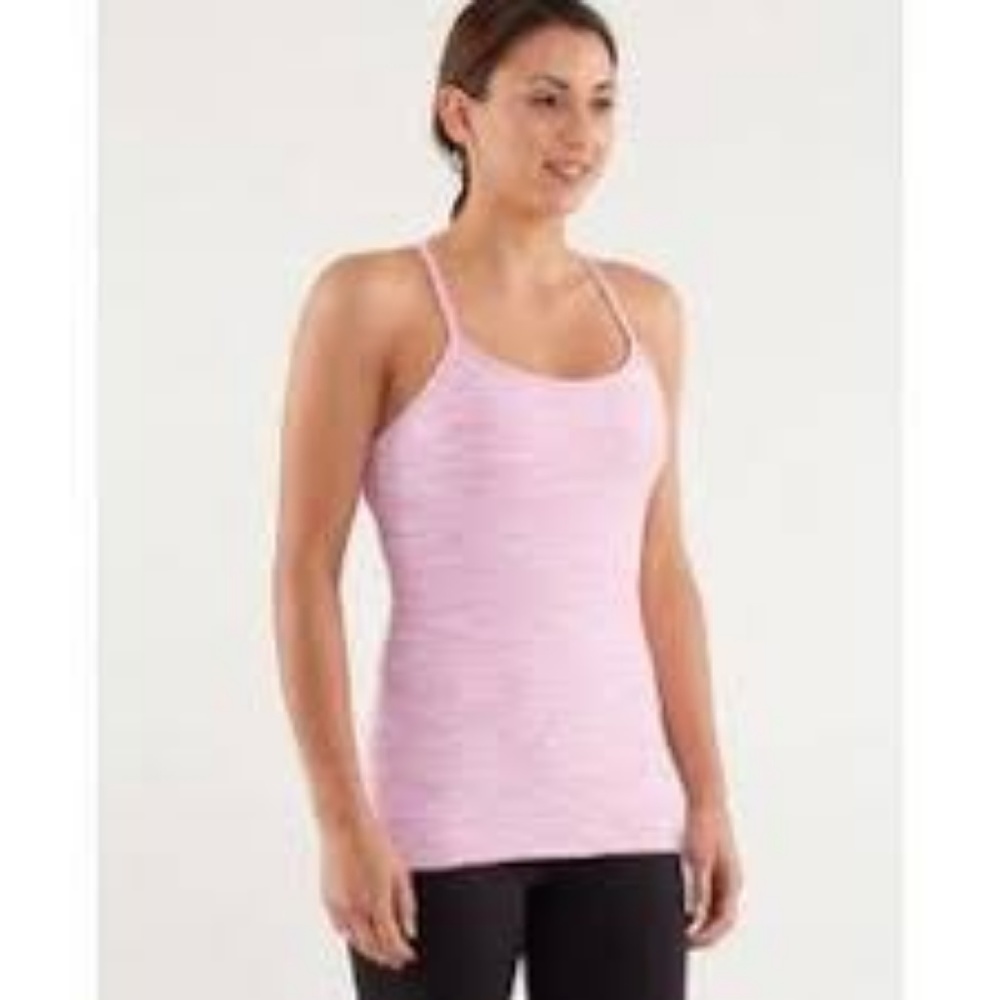 Lululemon Power Y yoga Tank (baby pink) never worn